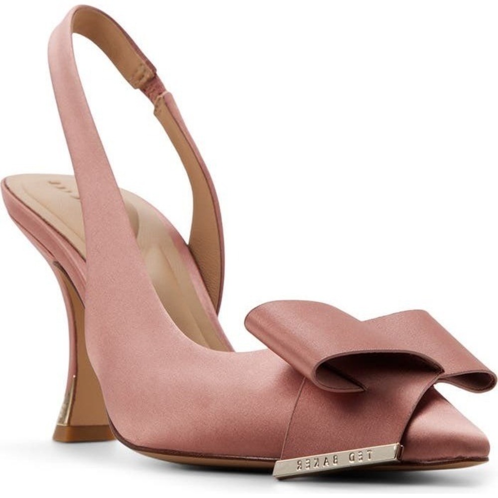 Ted Baker London Lola Bow Half d'Orsay Pump Dark Rose 10